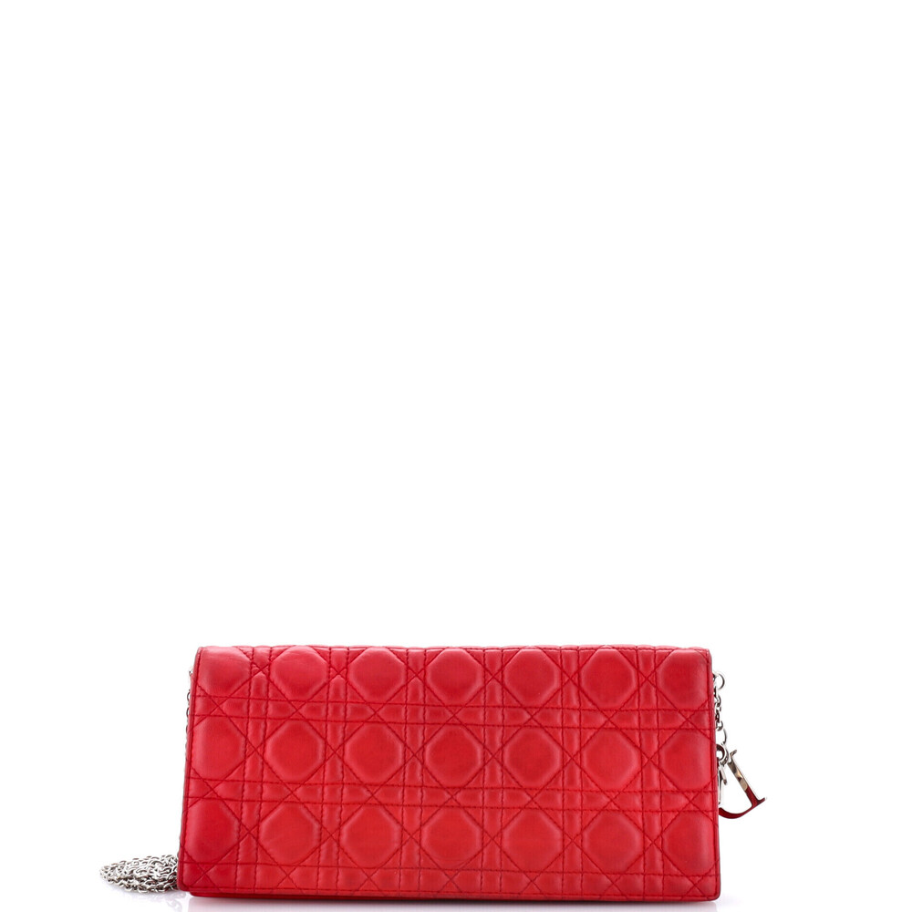 Christian Dior Long Lady Dior Convertible Chain Clutch
